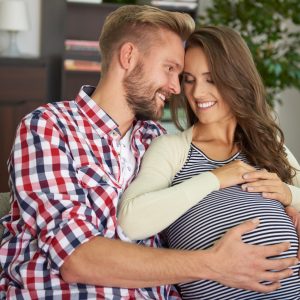 Happy pregnant couple