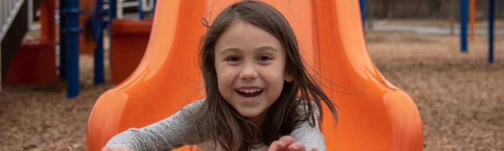 girl on a slide